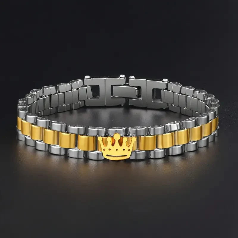 Crown 304 Stainless Steel Bracelet