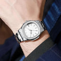 Square Scale Calendar Dial Quartz Wristwatch