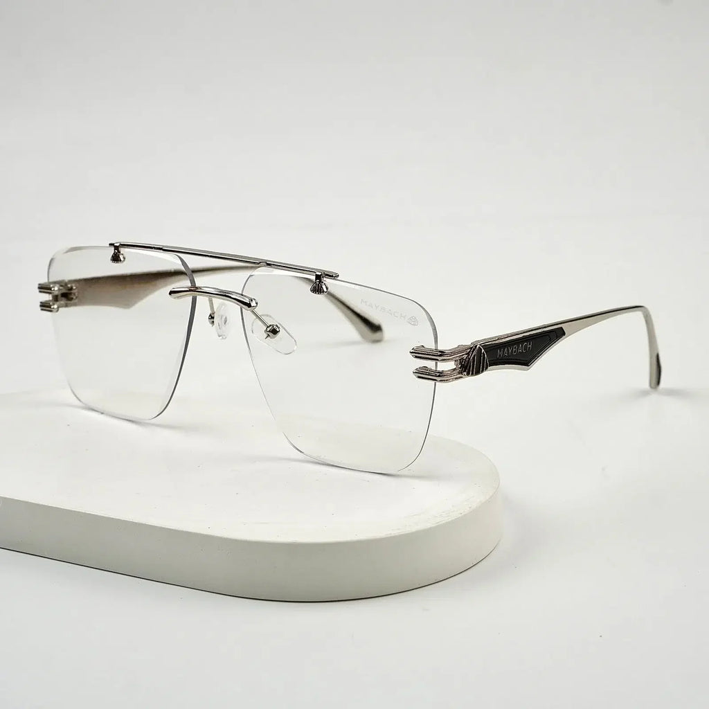 RIMLESS TRANSITION BLACK SUNGLASSES