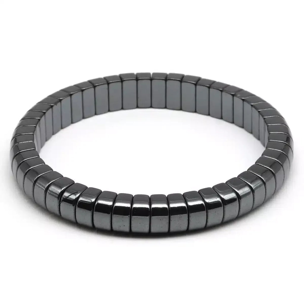 HEMATITE NATURAL STONE MEN’S BRACELET